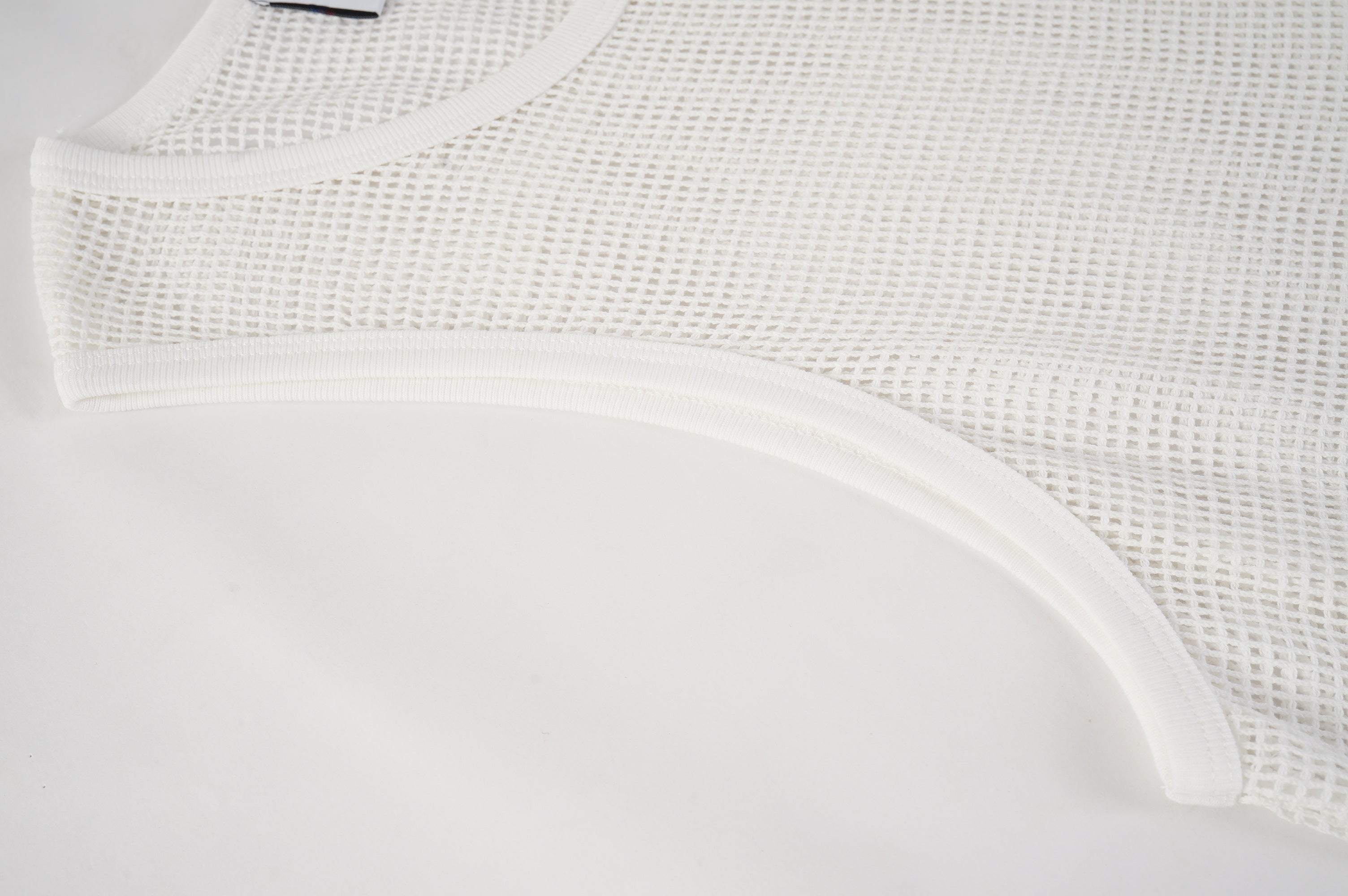 Open Mesh Knit Boxy Tank