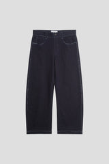 Raw Edge Wide Leg Trousers