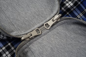 Reversible Check Lined Zip Hoodie