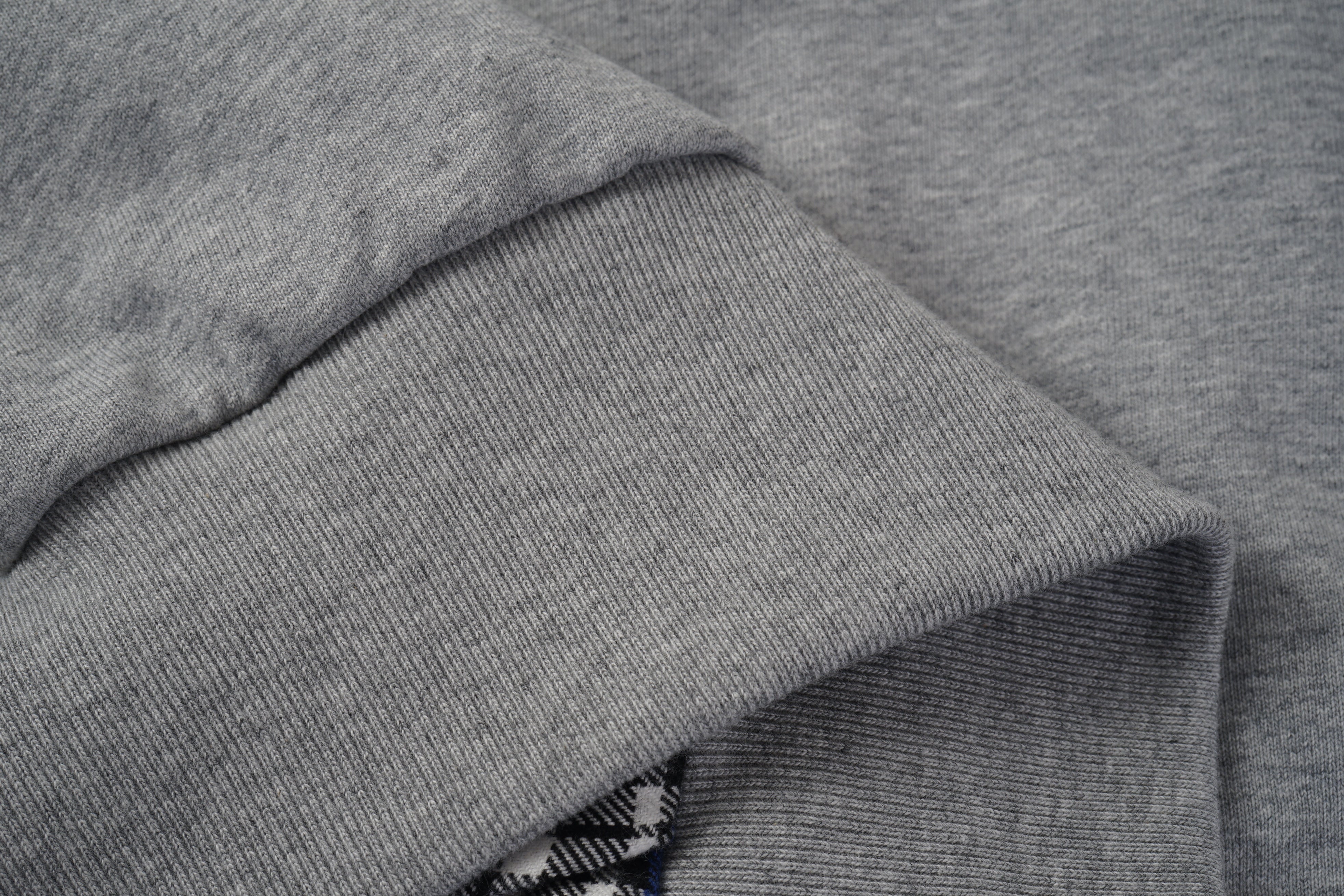 Reversible Check Lined Zip Hoodie
