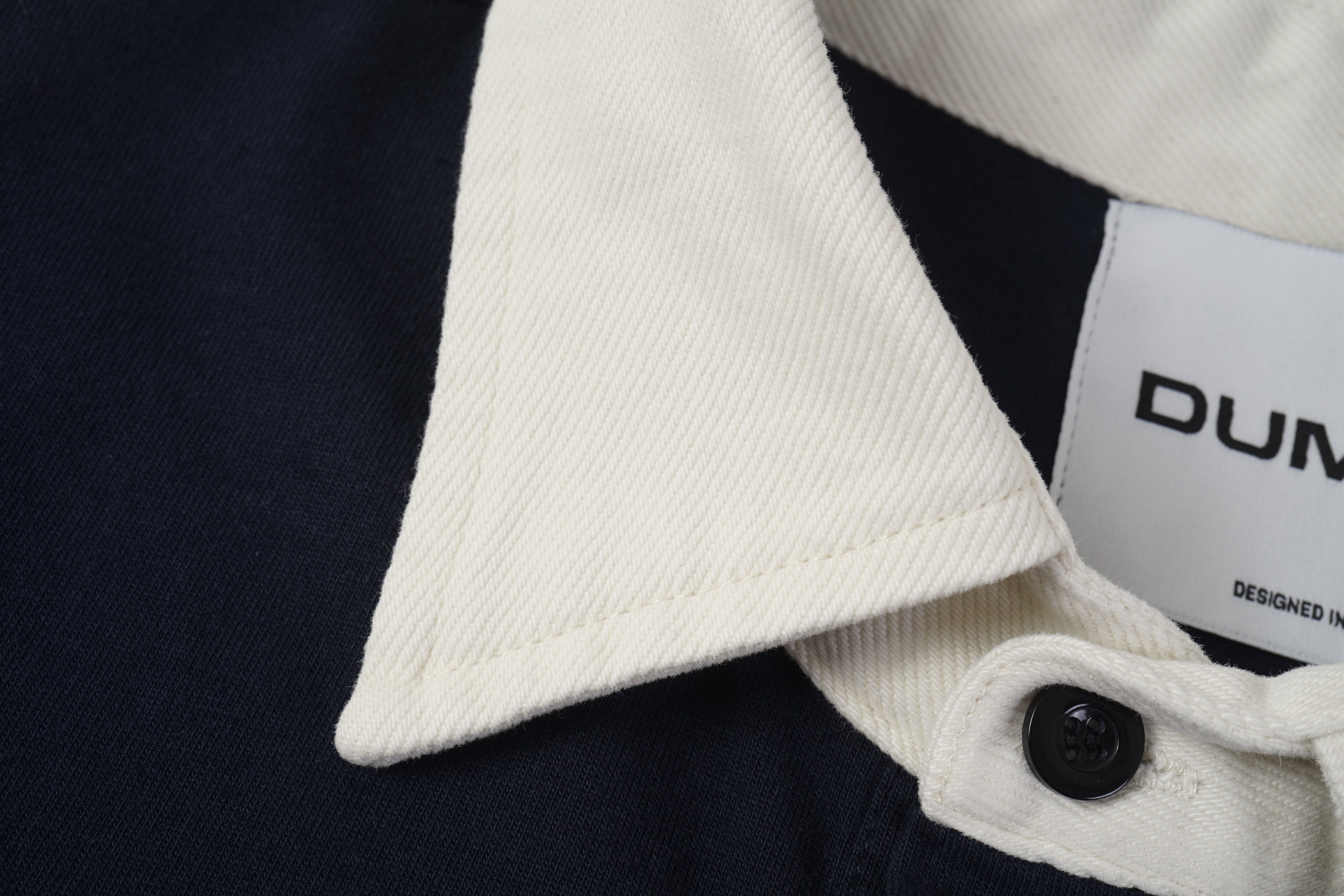 Block Stripe Contrast Collar Polo