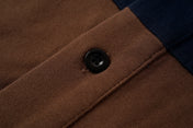 Block Stripe Contrast Collar Polo