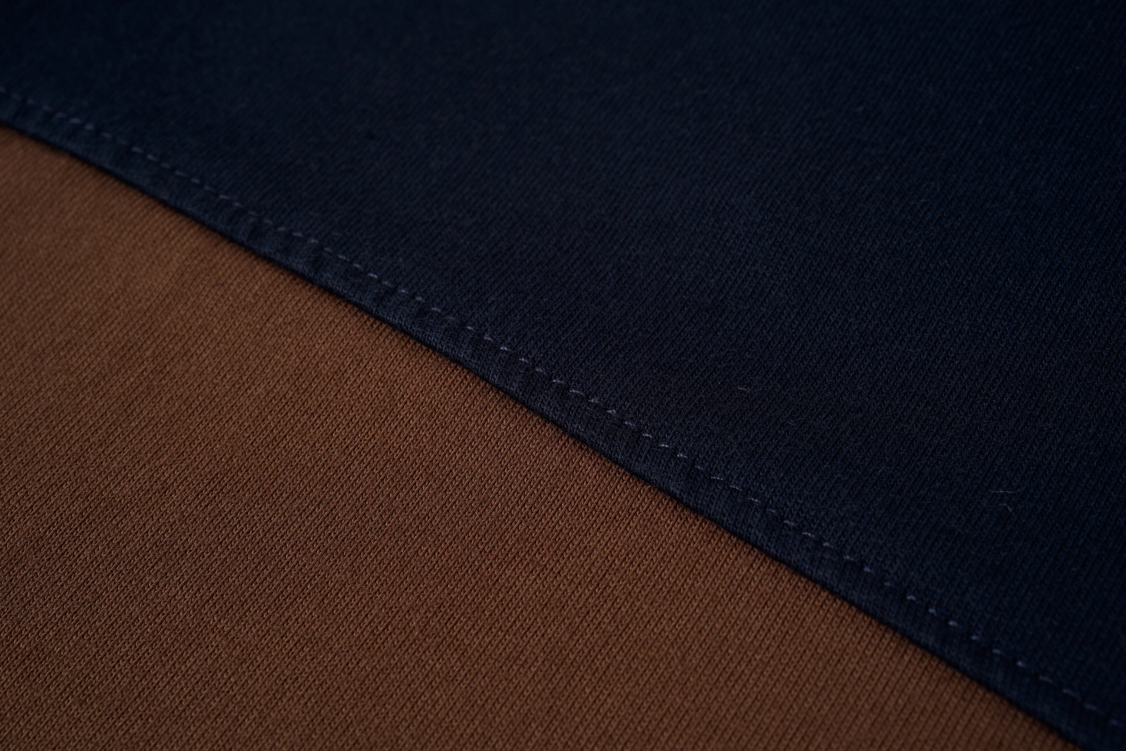 Block Stripe Contrast Collar Polo