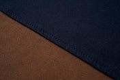 Block Stripe Contrast Collar Polo