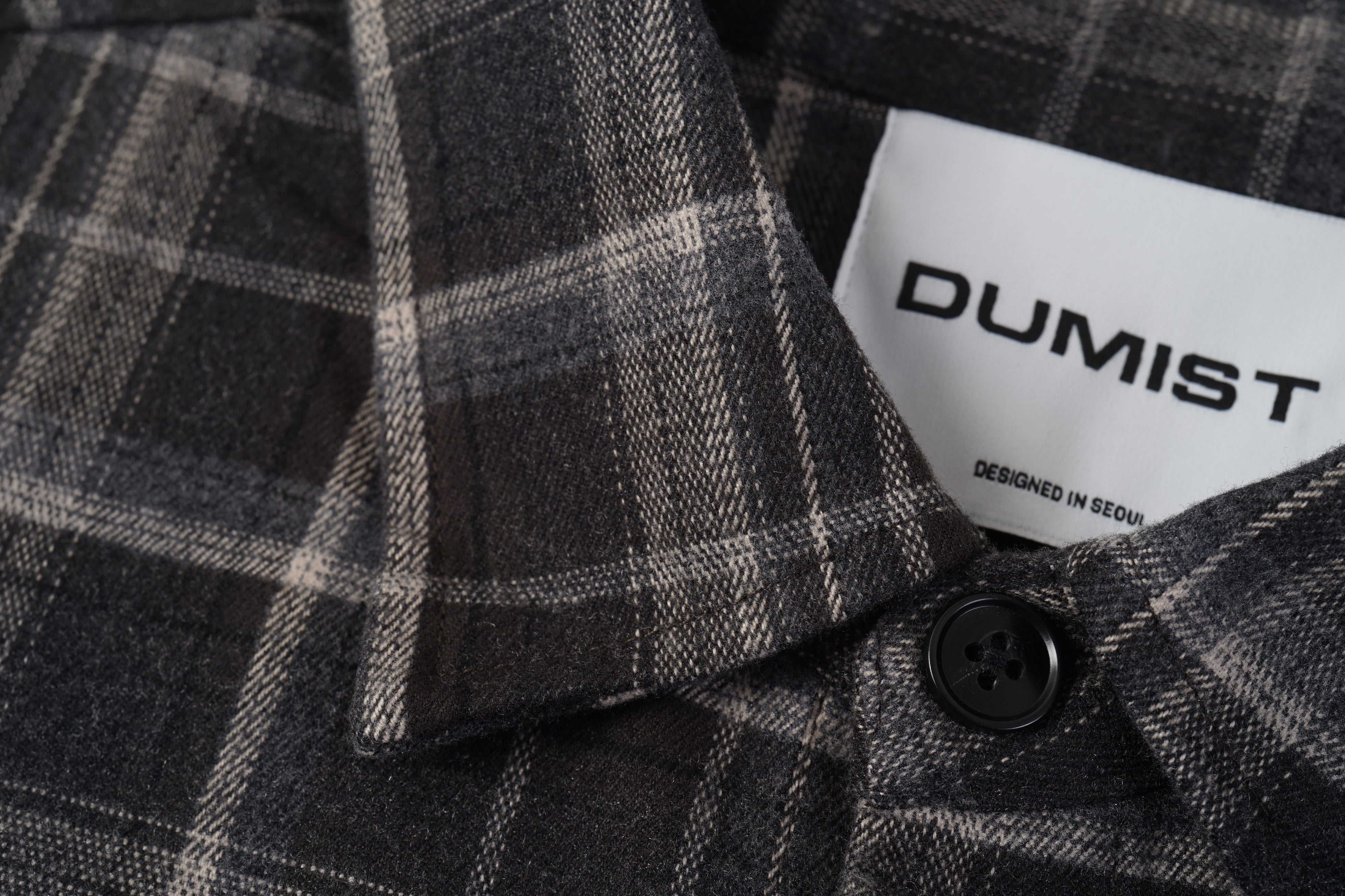 Layered Sleeve Brushed Check Overshirt