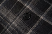 Layered Sleeve Brushed Check Overshirt