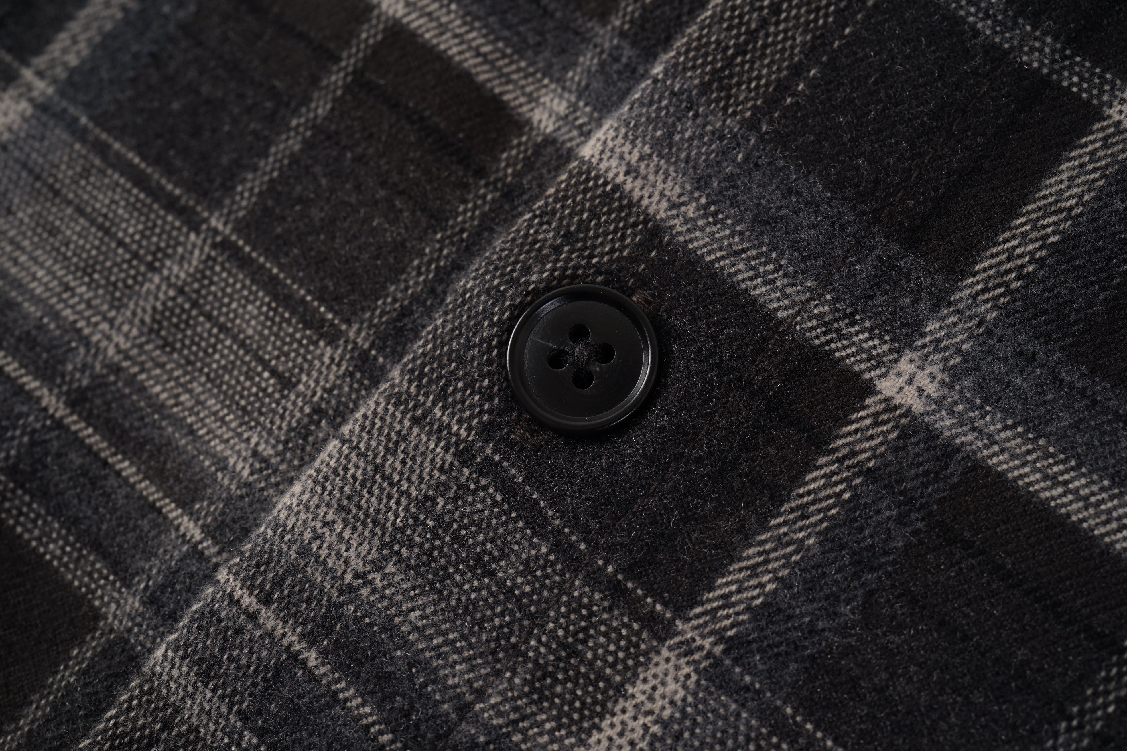 Layered Sleeve Brushed Check Overshirt