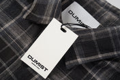 Layered Sleeve Brushed Check Overshirt