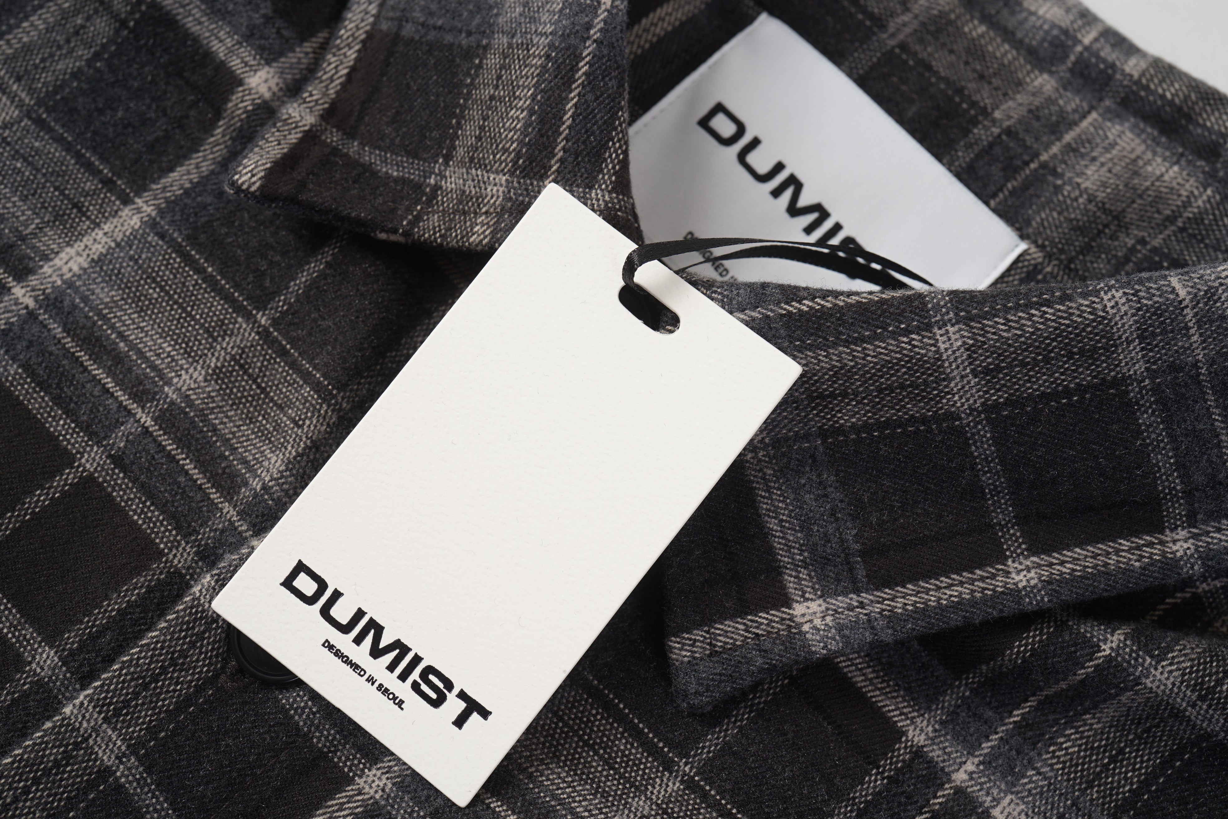 Layered Sleeve Brushed Check Overshirt