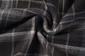 Layered Sleeve Brushed Check Overshirt