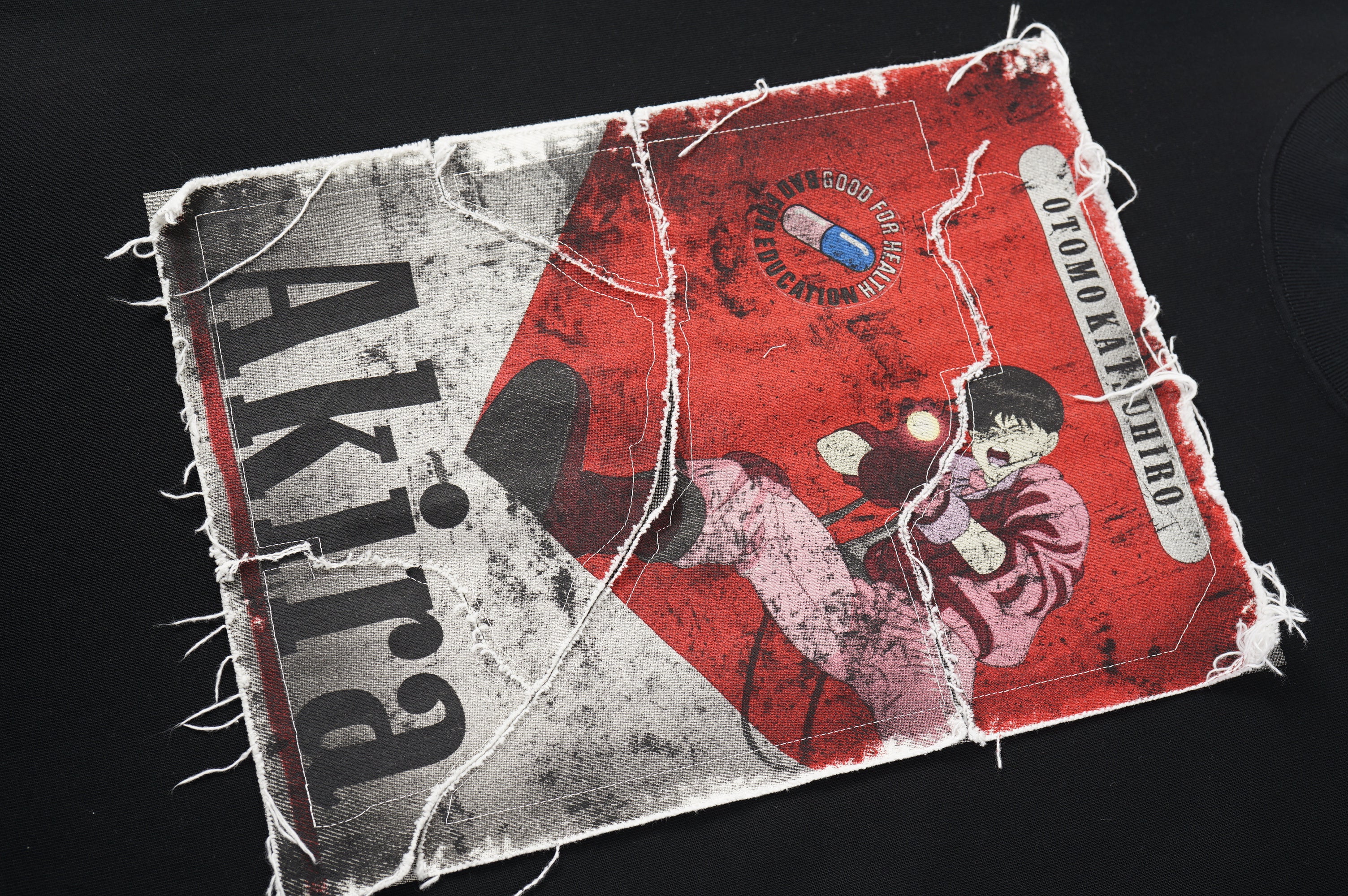 Akira Poster Frayed Patch Sweatshirt