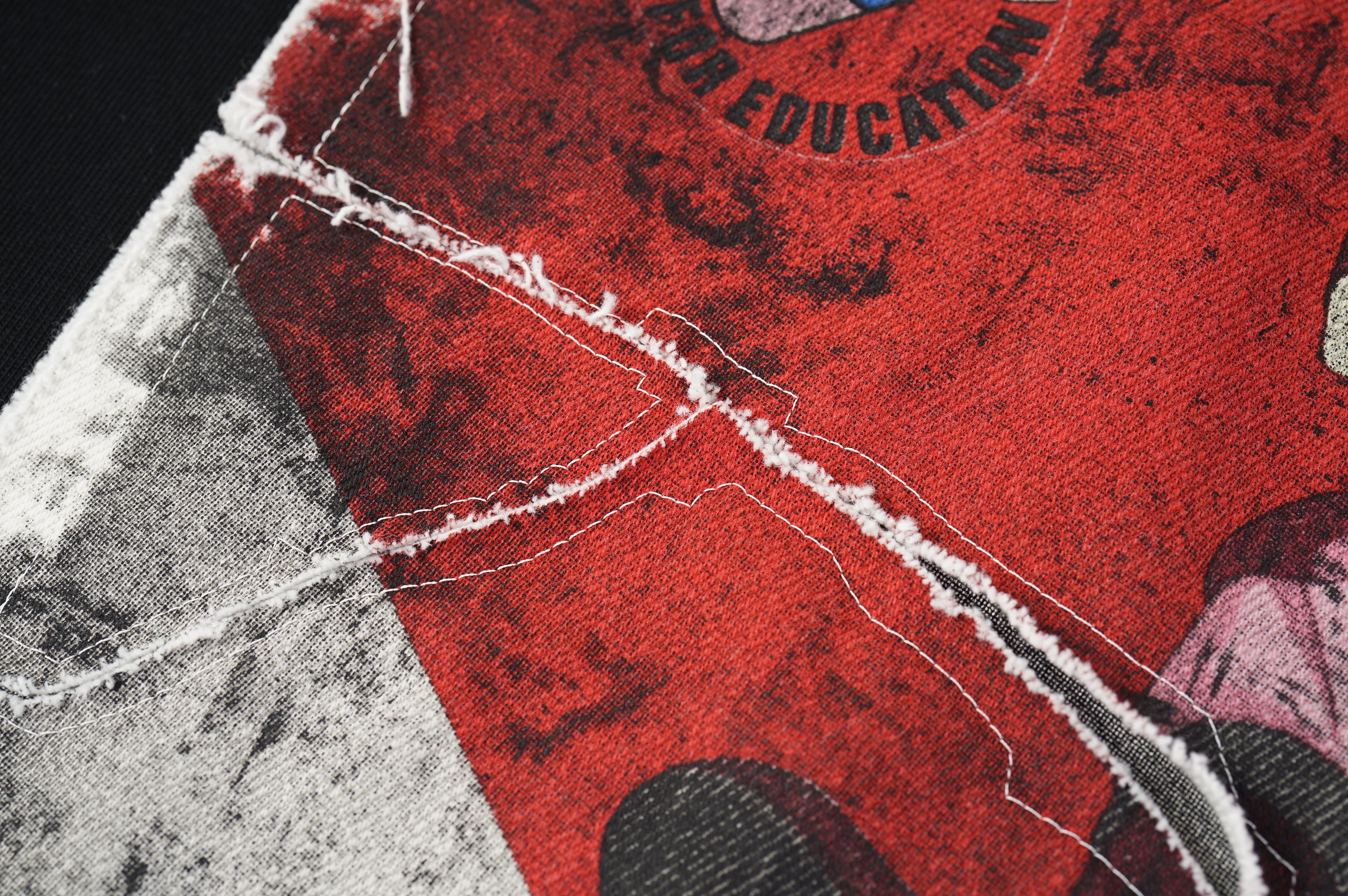 Akira Poster Frayed Patch Sweatshirt