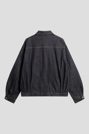 Contrast Stitch Denim Shirt Jacket