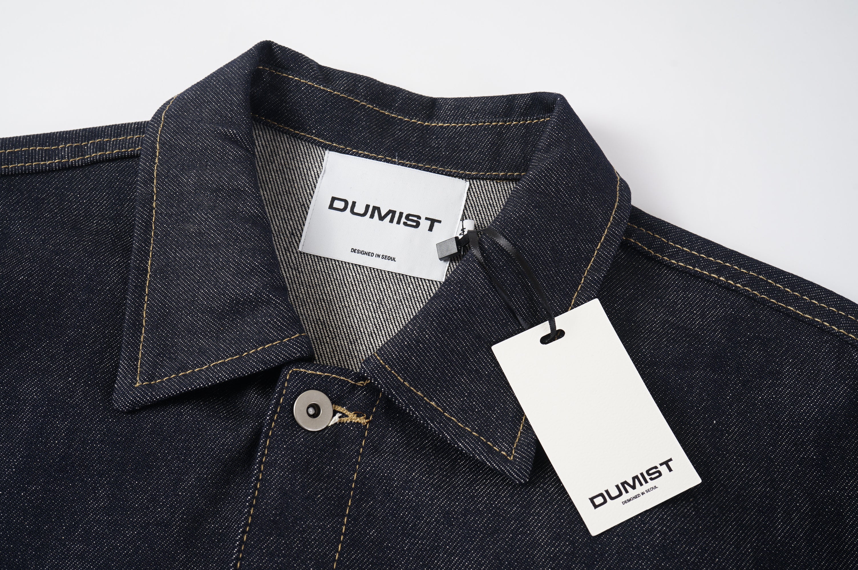 Contrast Stitch Denim Shirt Jacket