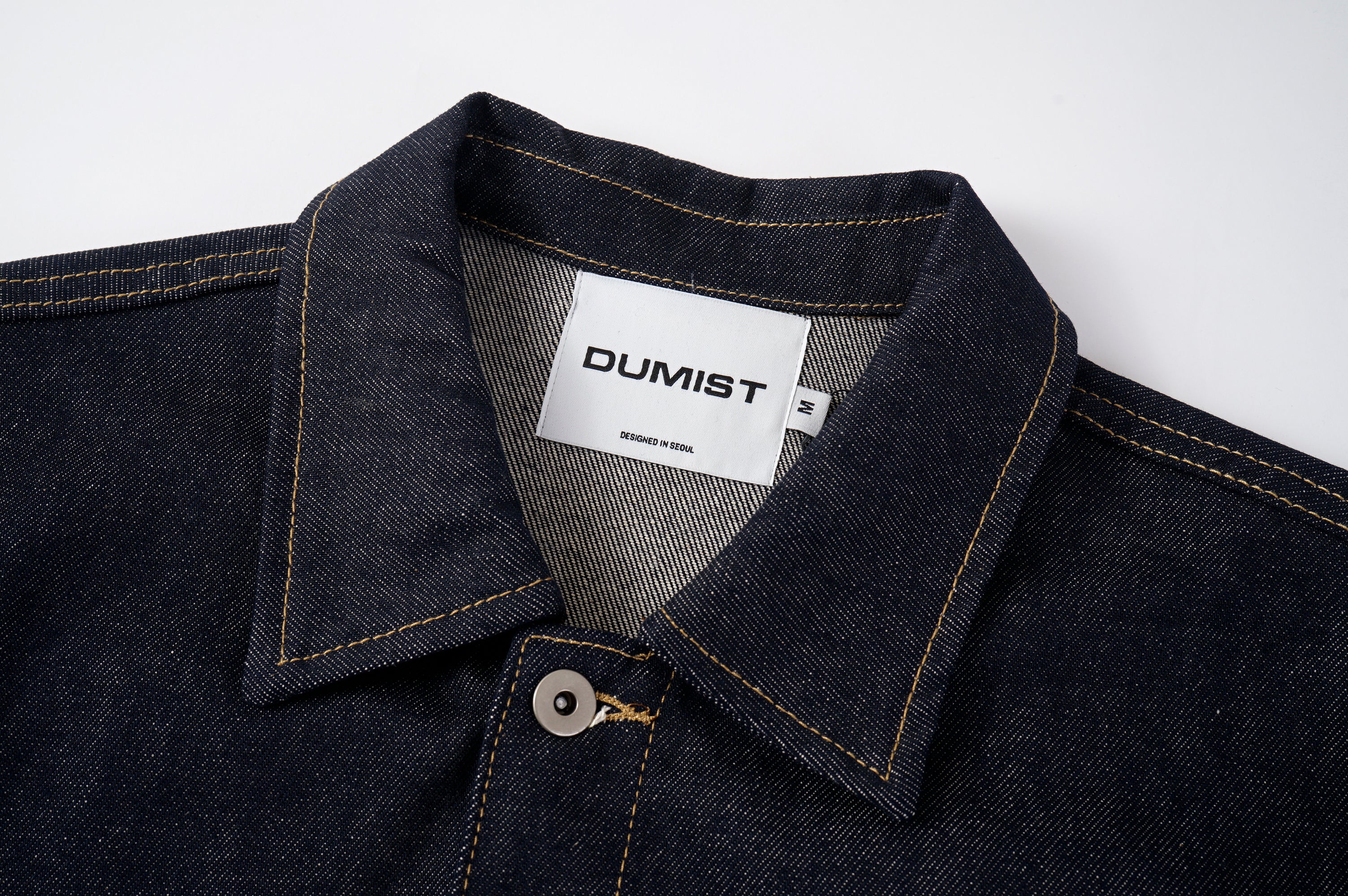 Contrast Stitch Denim Shirt Jacket