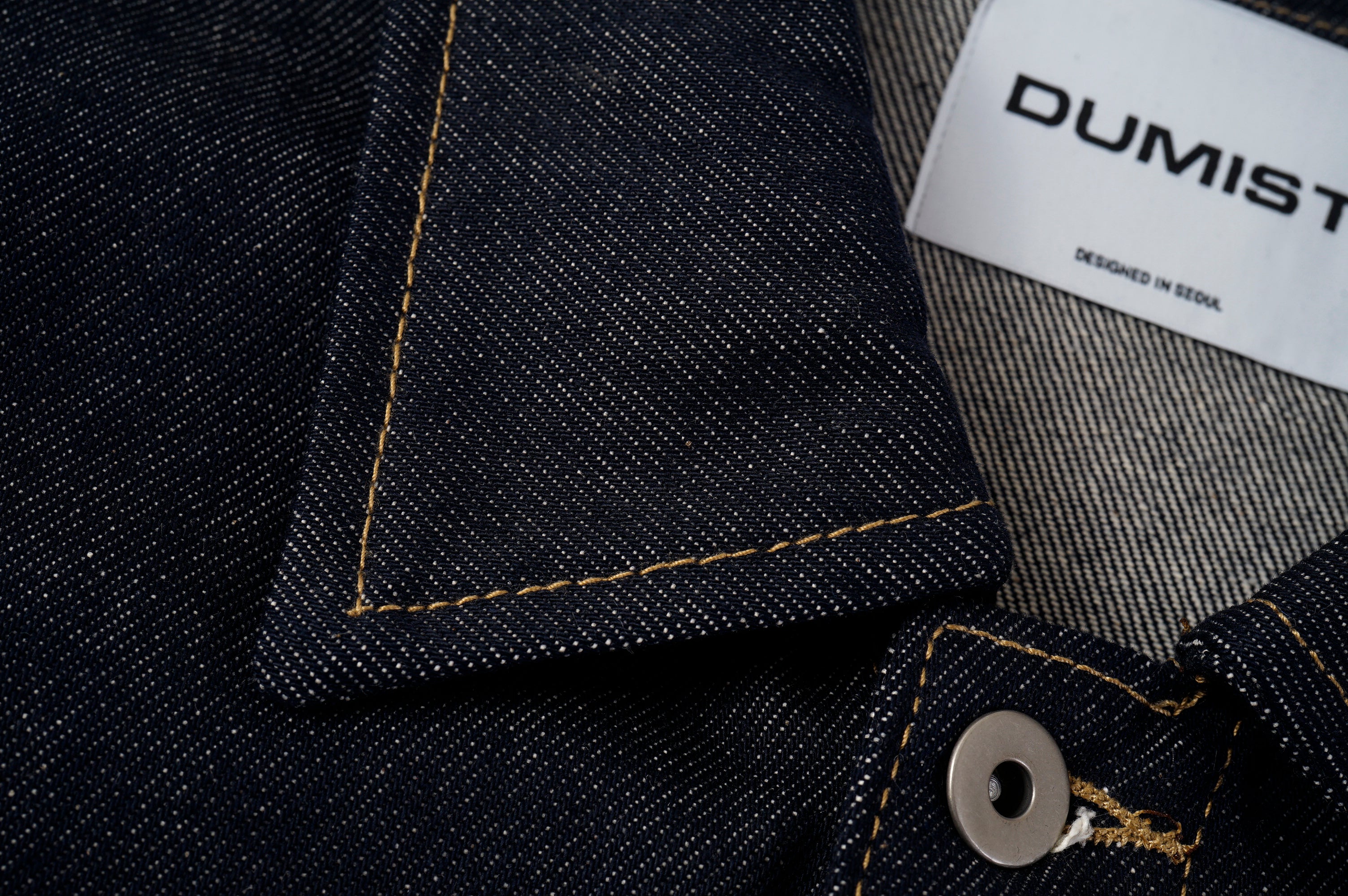 Contrast Stitch Denim Shirt Jacket