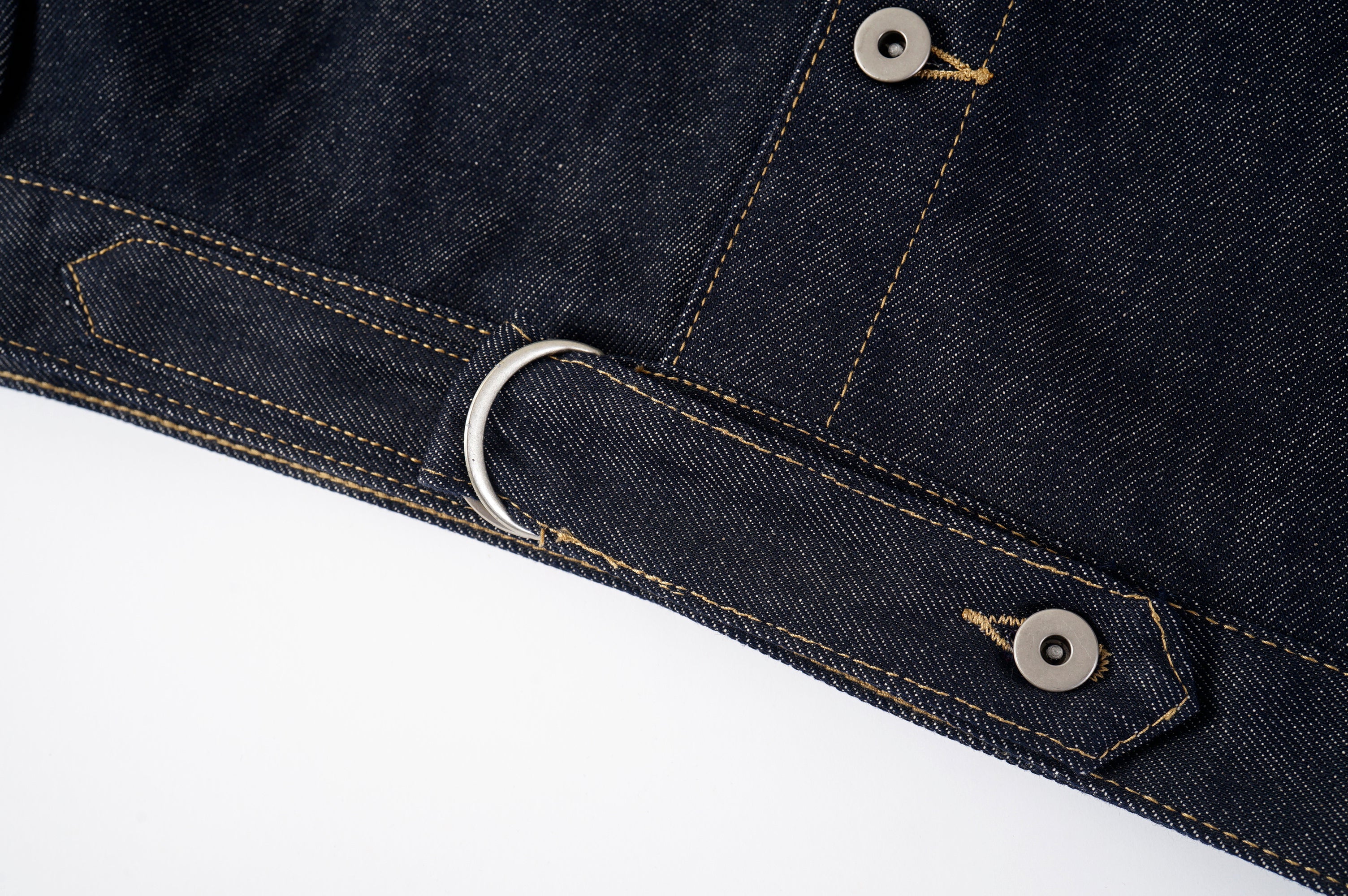 Contrast Stitch Denim Shirt Jacket