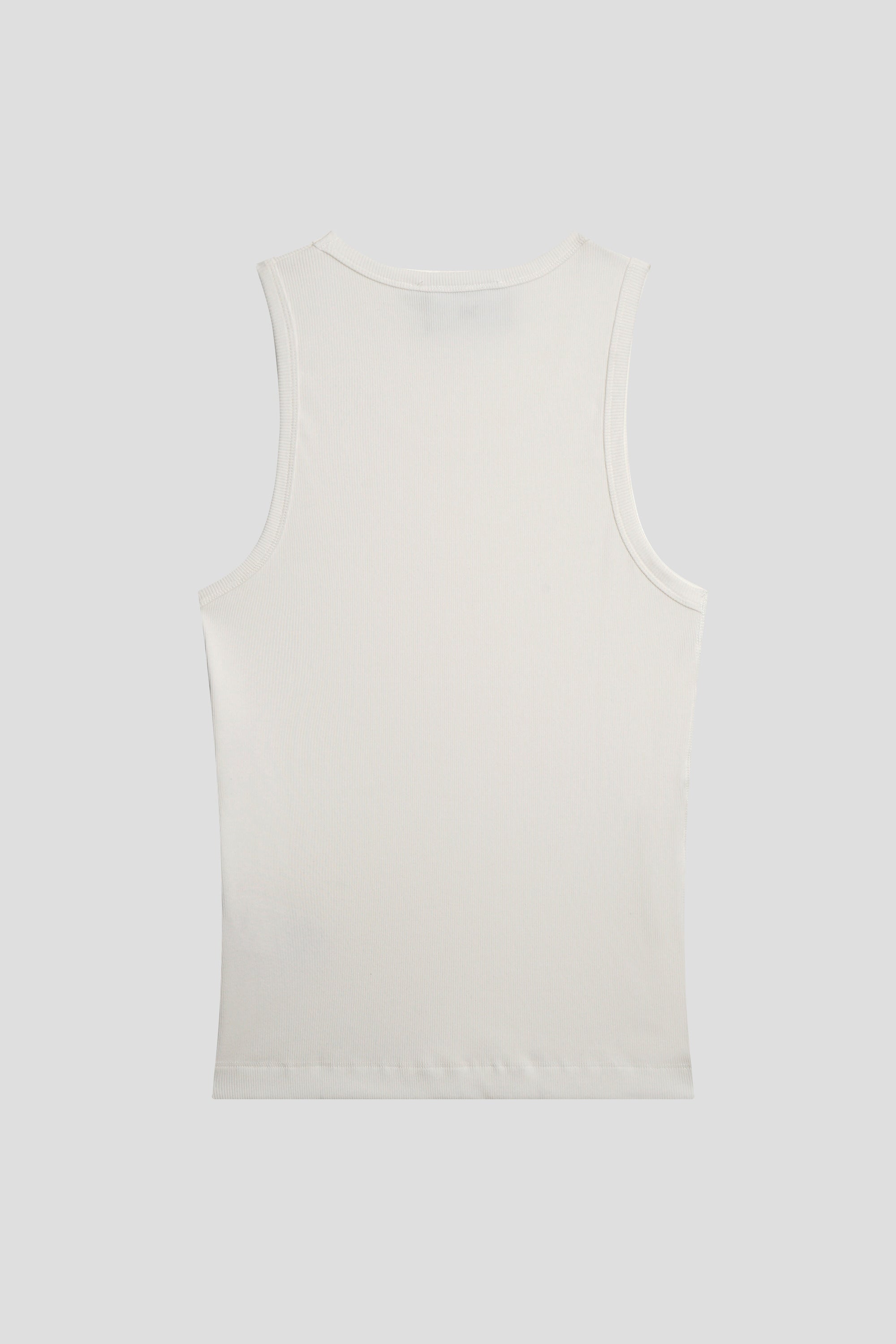 Bound Edge Ribbed Cotton Tank