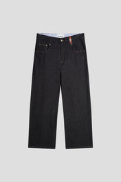 Raw Indigo Wide Leg Jeans