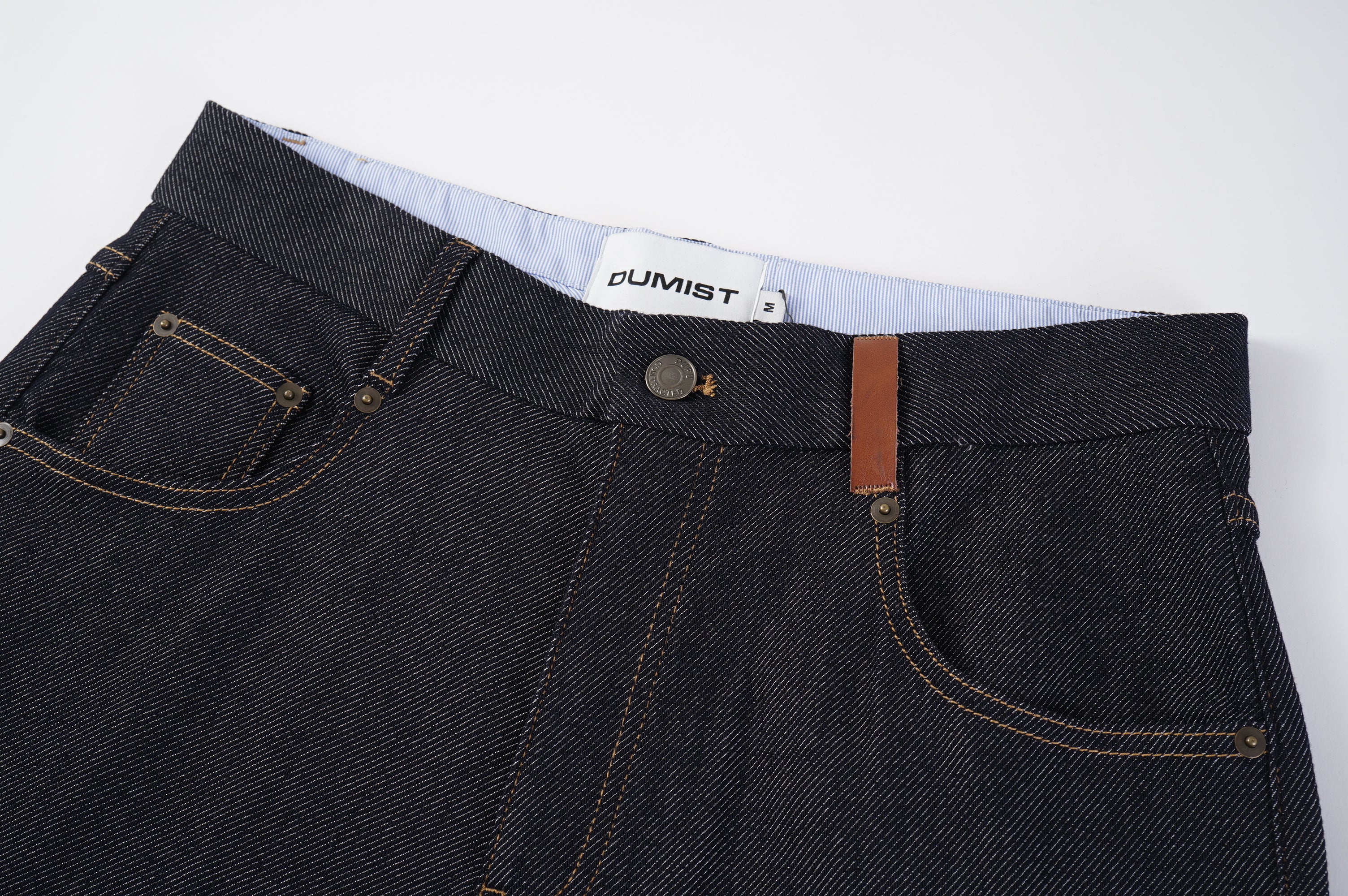 Raw Indigo Wide Leg Jeans