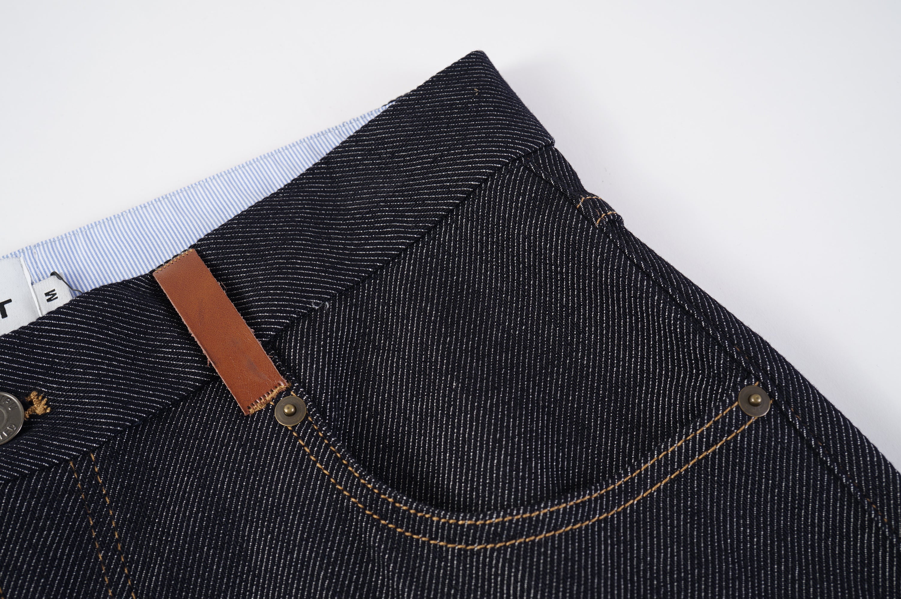 Raw Indigo Wide Leg Jeans