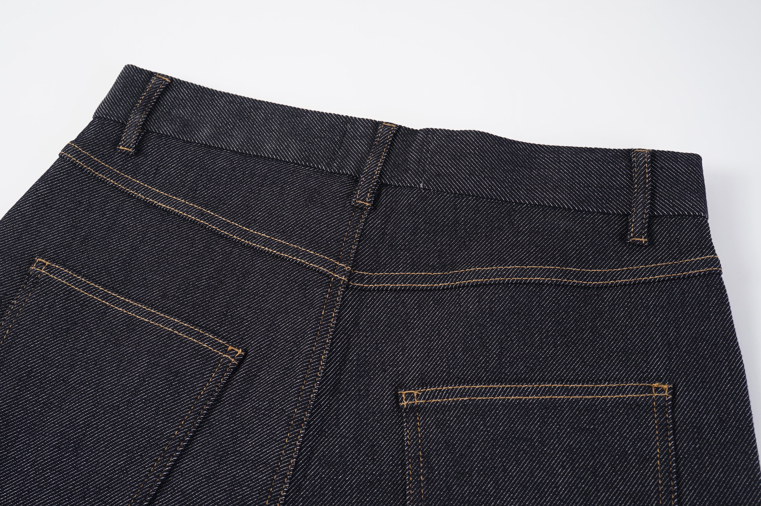 Raw Indigo Wide Leg Jeans