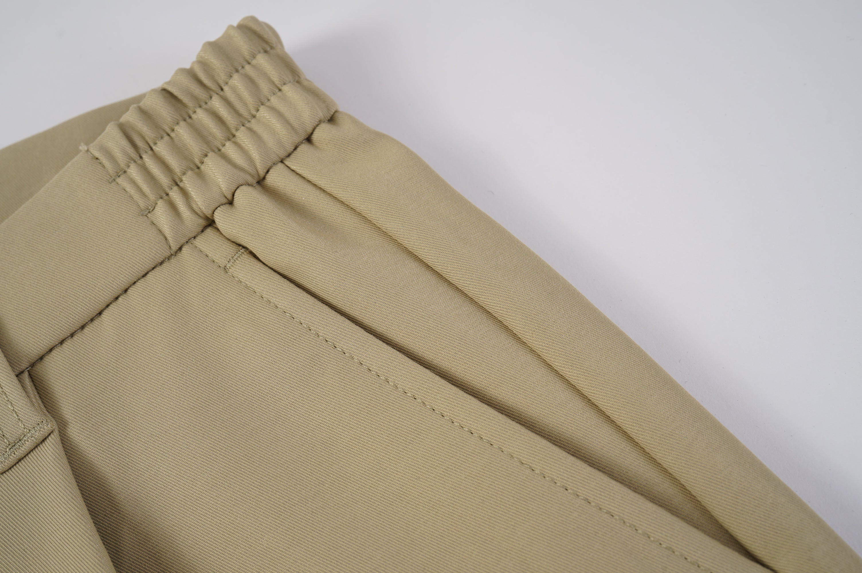 Pleated Snap Hem Wide Leg Trousers