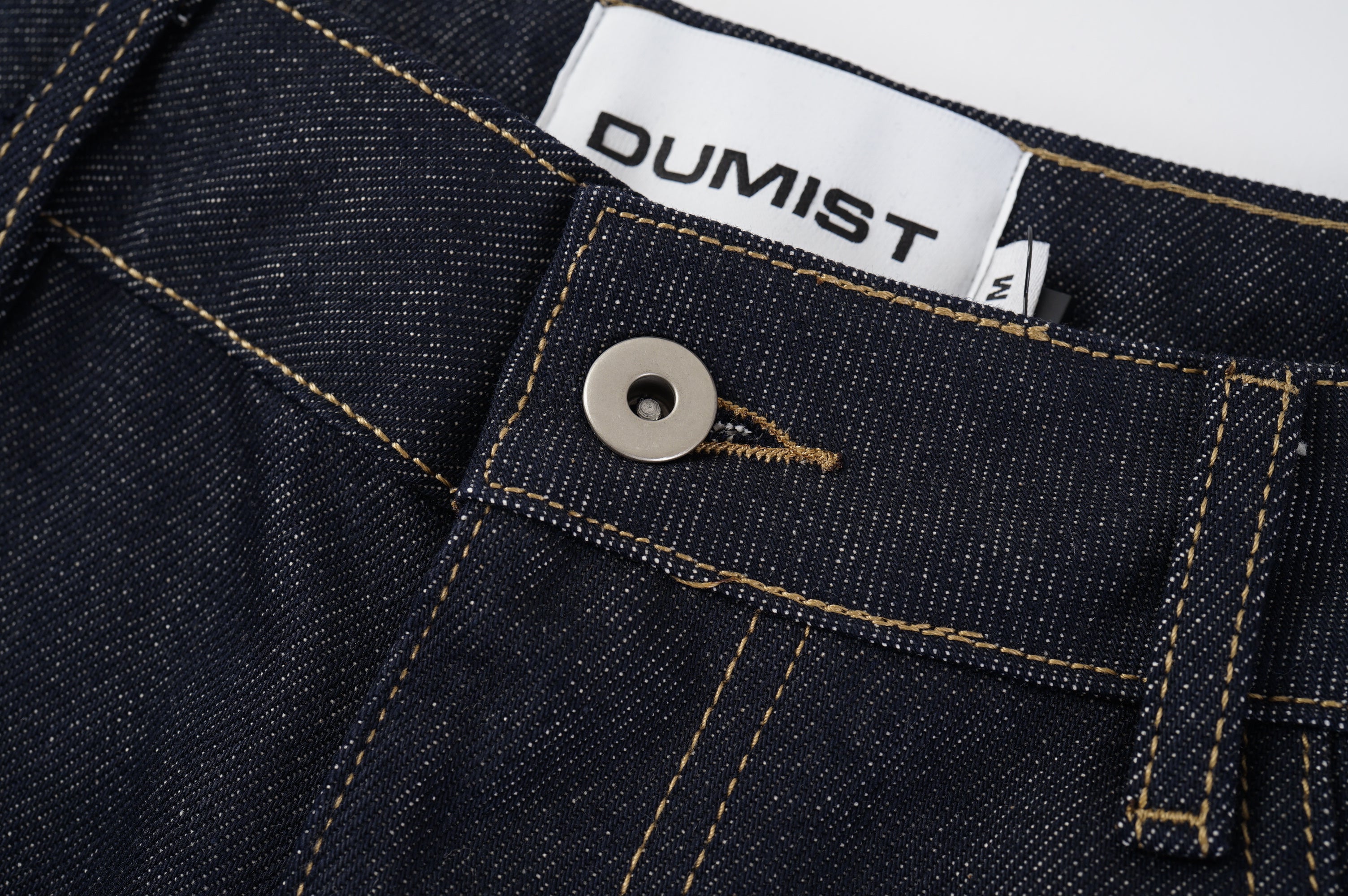 Raw Indigo Barrel Leg Jeans