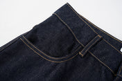 Raw Indigo Barrel Leg Jeans