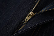 Raw Indigo Barrel Leg Jeans