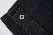 Raw Indigo Barrel Leg Jeans
