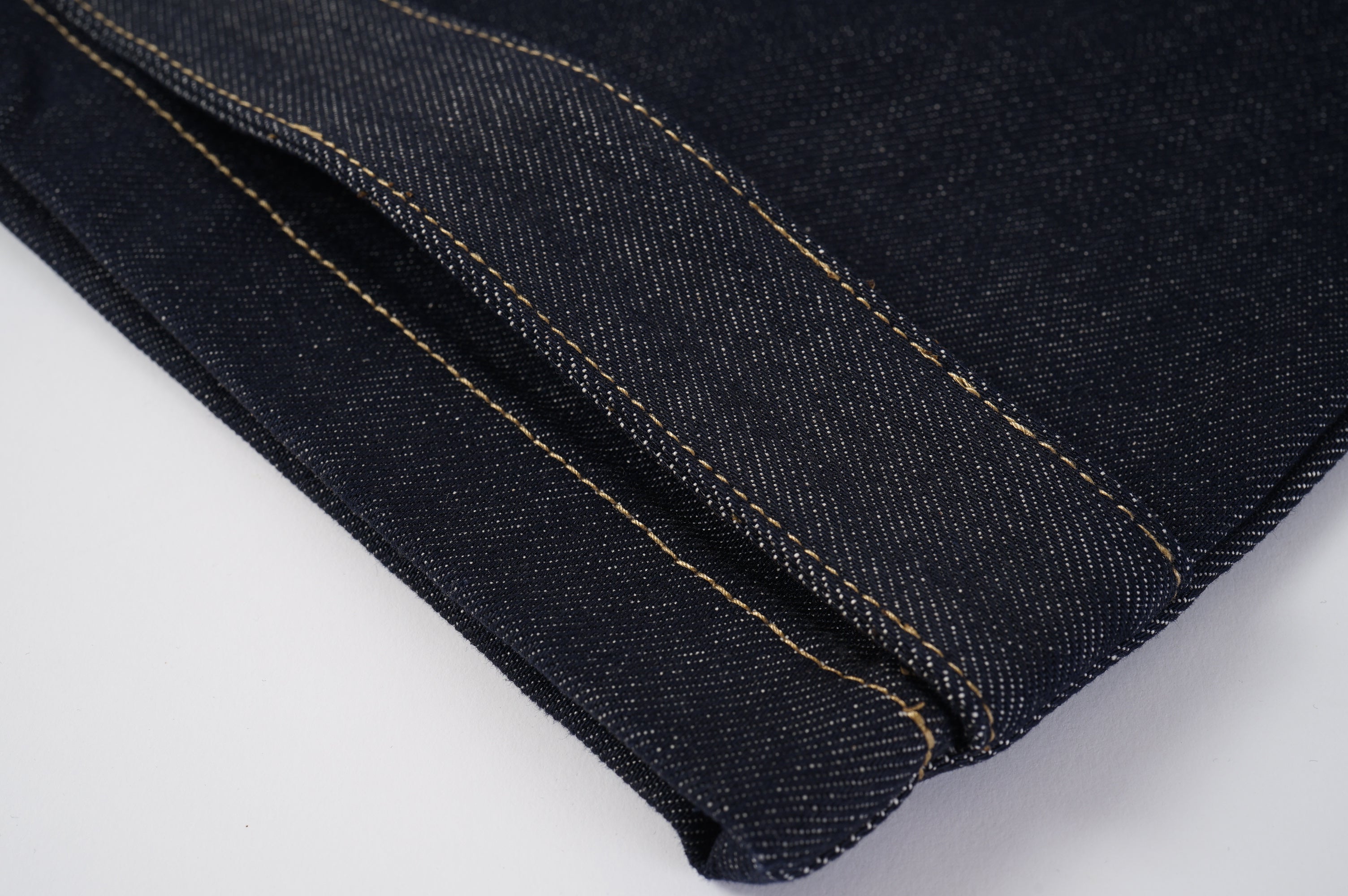 Raw Indigo Barrel Leg Jeans