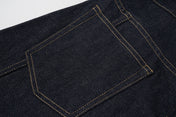 Raw Indigo Barrel Leg Jeans