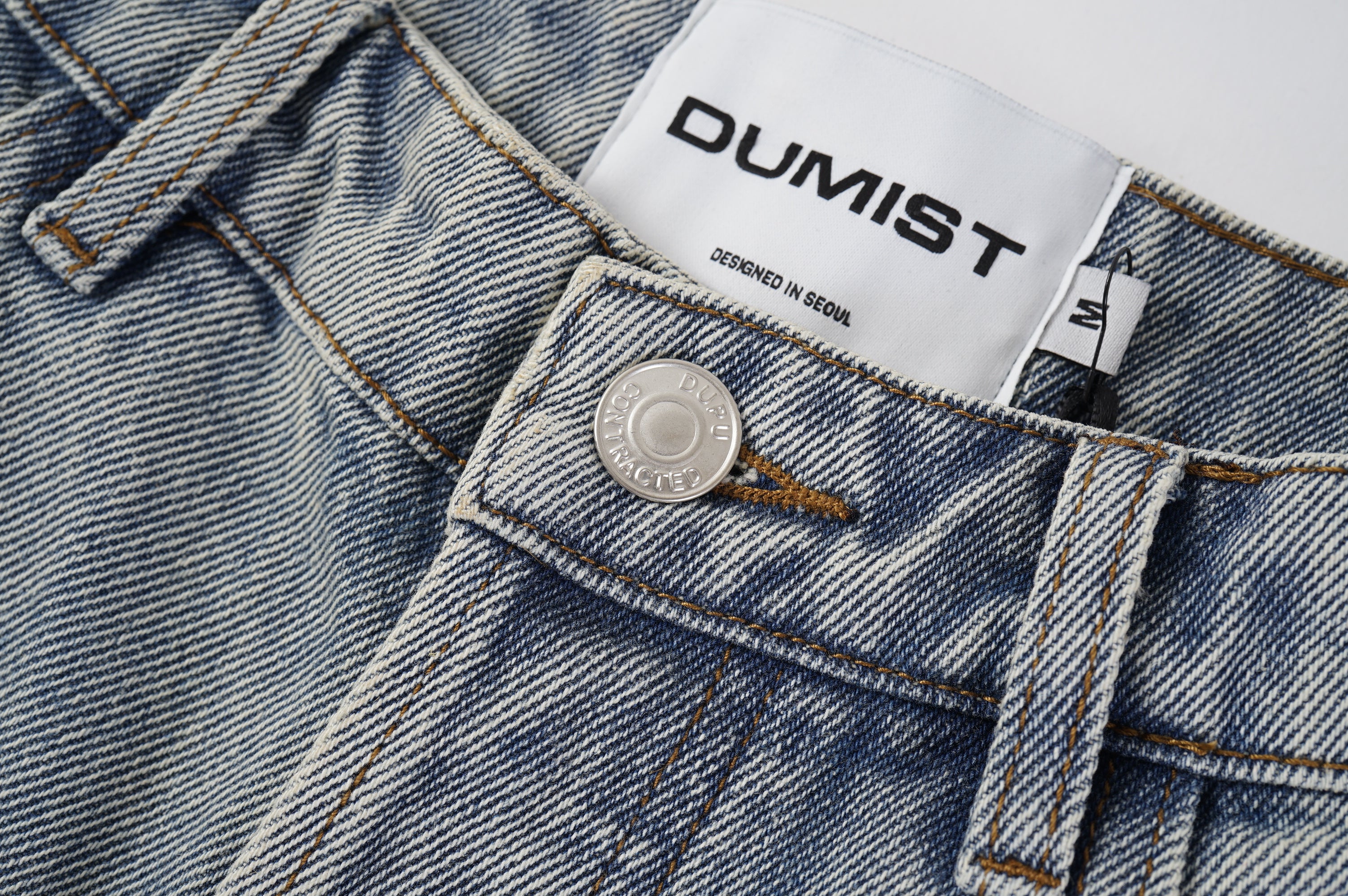 Stone Wash Barrel Leg Jeans