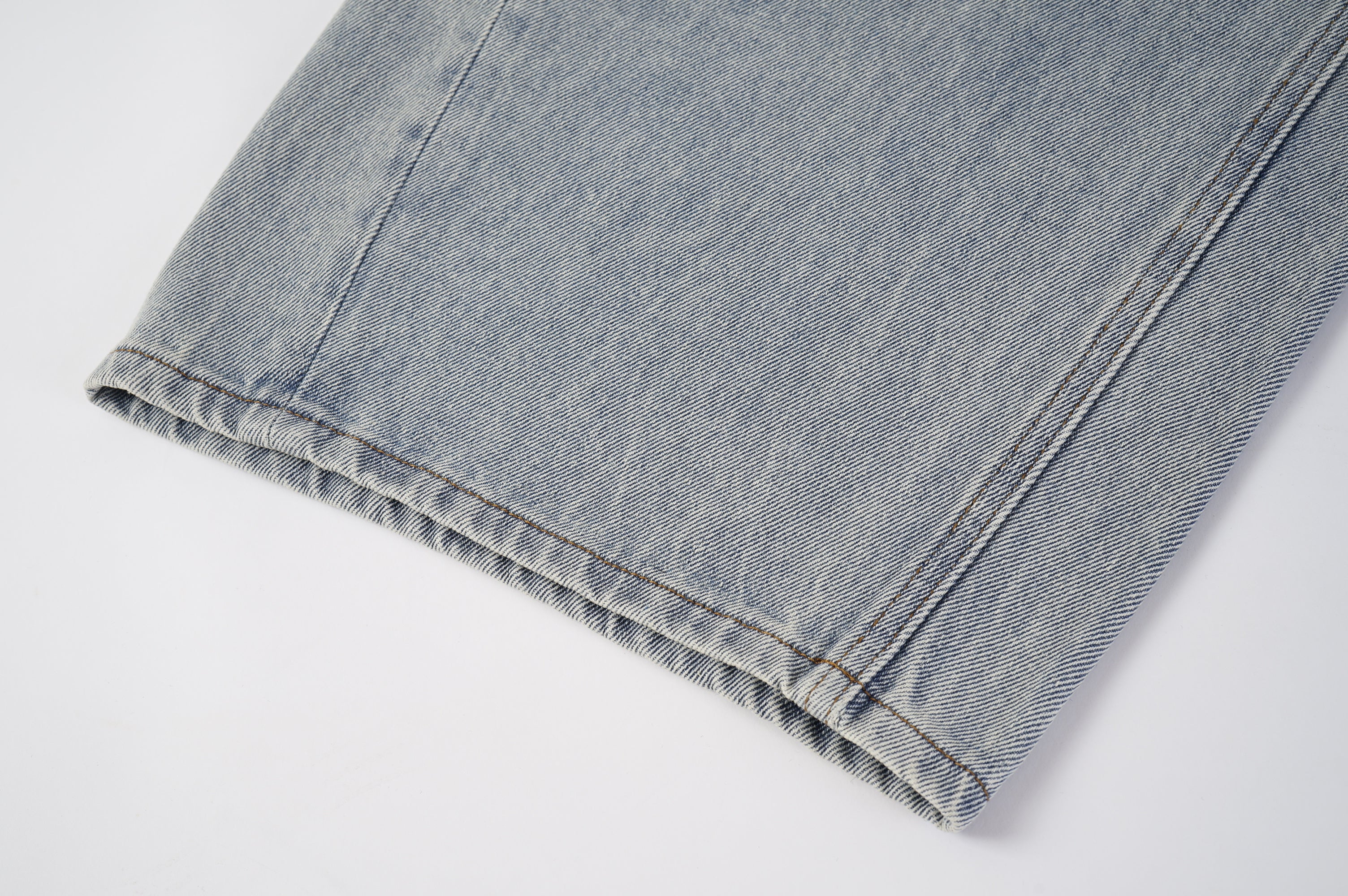Stone Wash Barrel Leg Jeans
