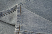Stone Wash Barrel Leg Jeans