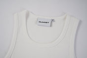 Bound Edge Ribbed Cotton Tank