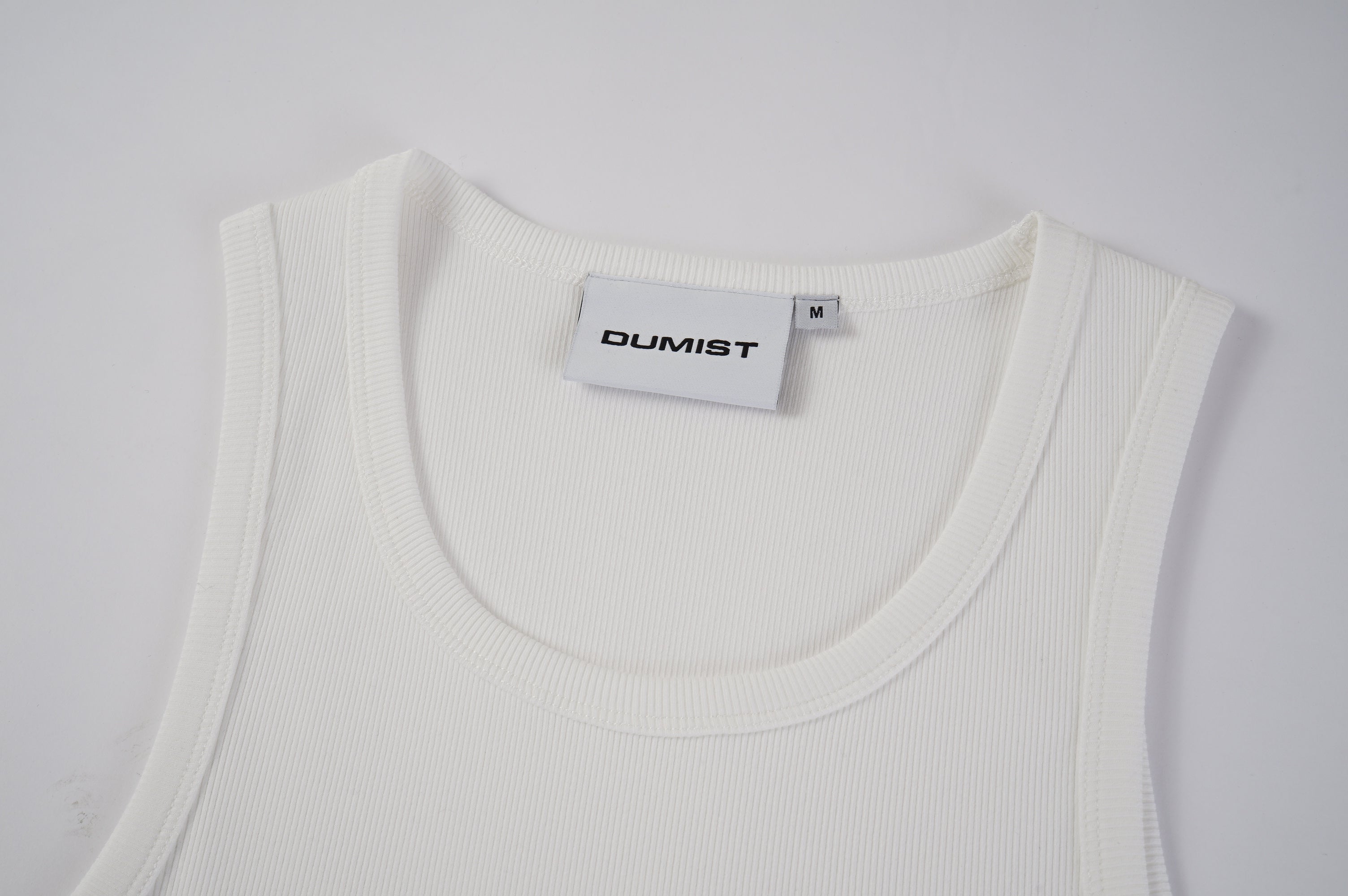 Bound Edge Ribbed Cotton Tank