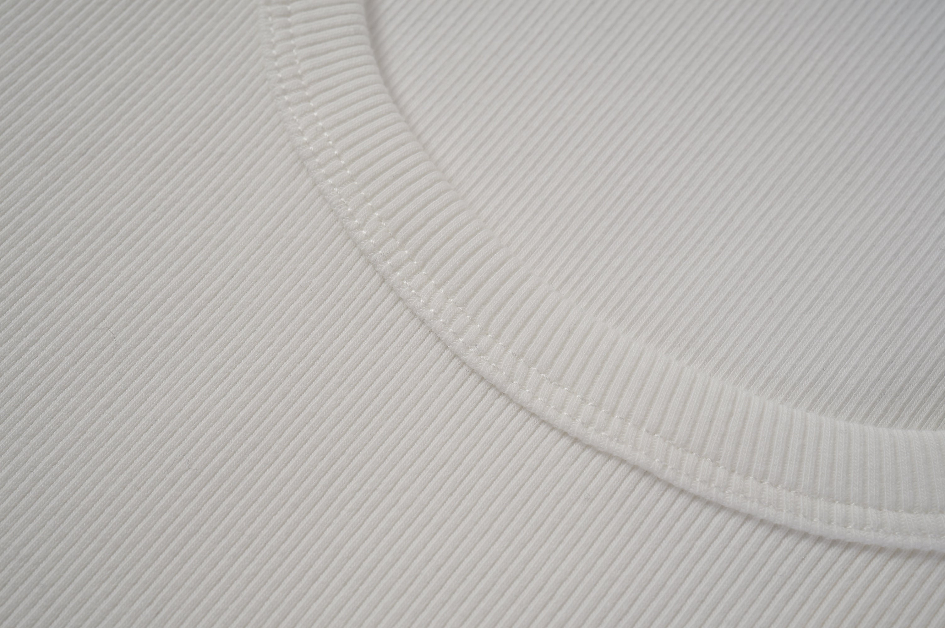 Bound Edge Ribbed Cotton Tank