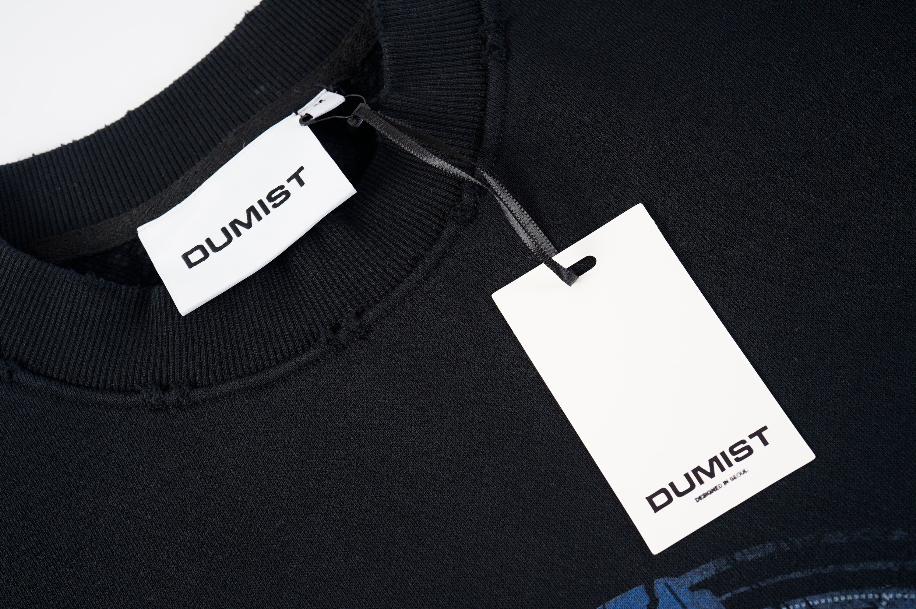 Manufacturer Globe Print Distressed Sweatshirt