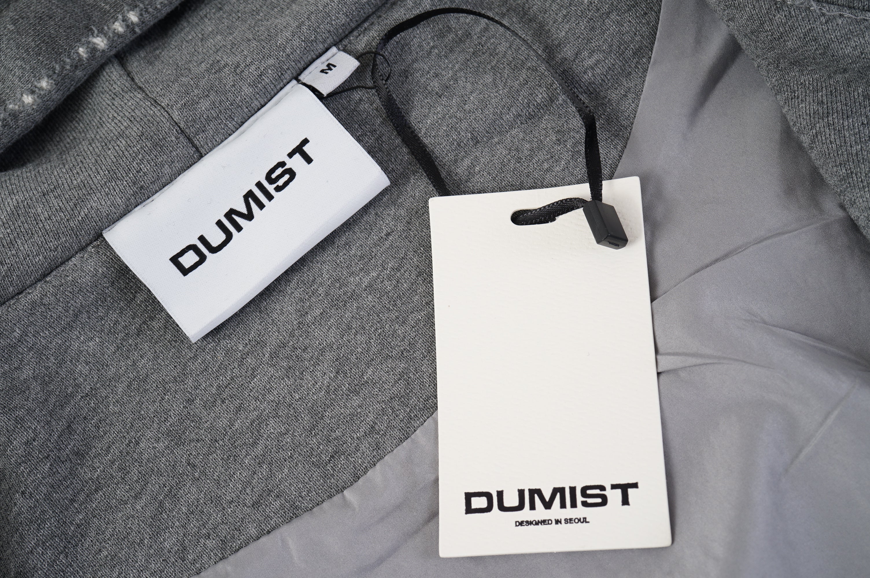 Washed Manufacturer Raw Seam Zip Hoodie