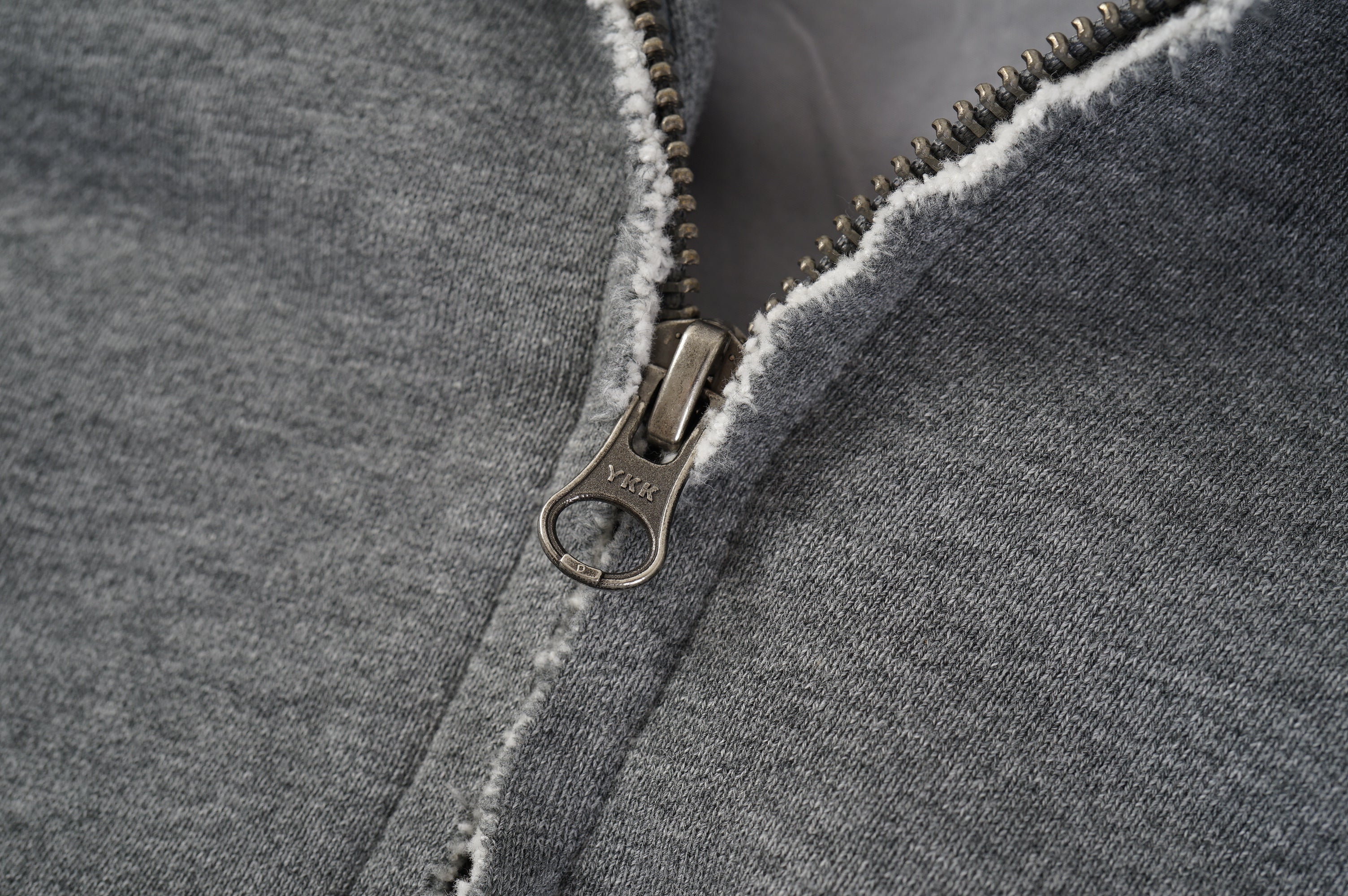 Washed Manufacturer Raw Seam Zip Hoodie