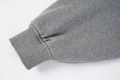 Washed Manufacturer Raw Seam Zip Hoodie