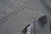 Washed Manufacturer Raw Seam Zip Hoodie
