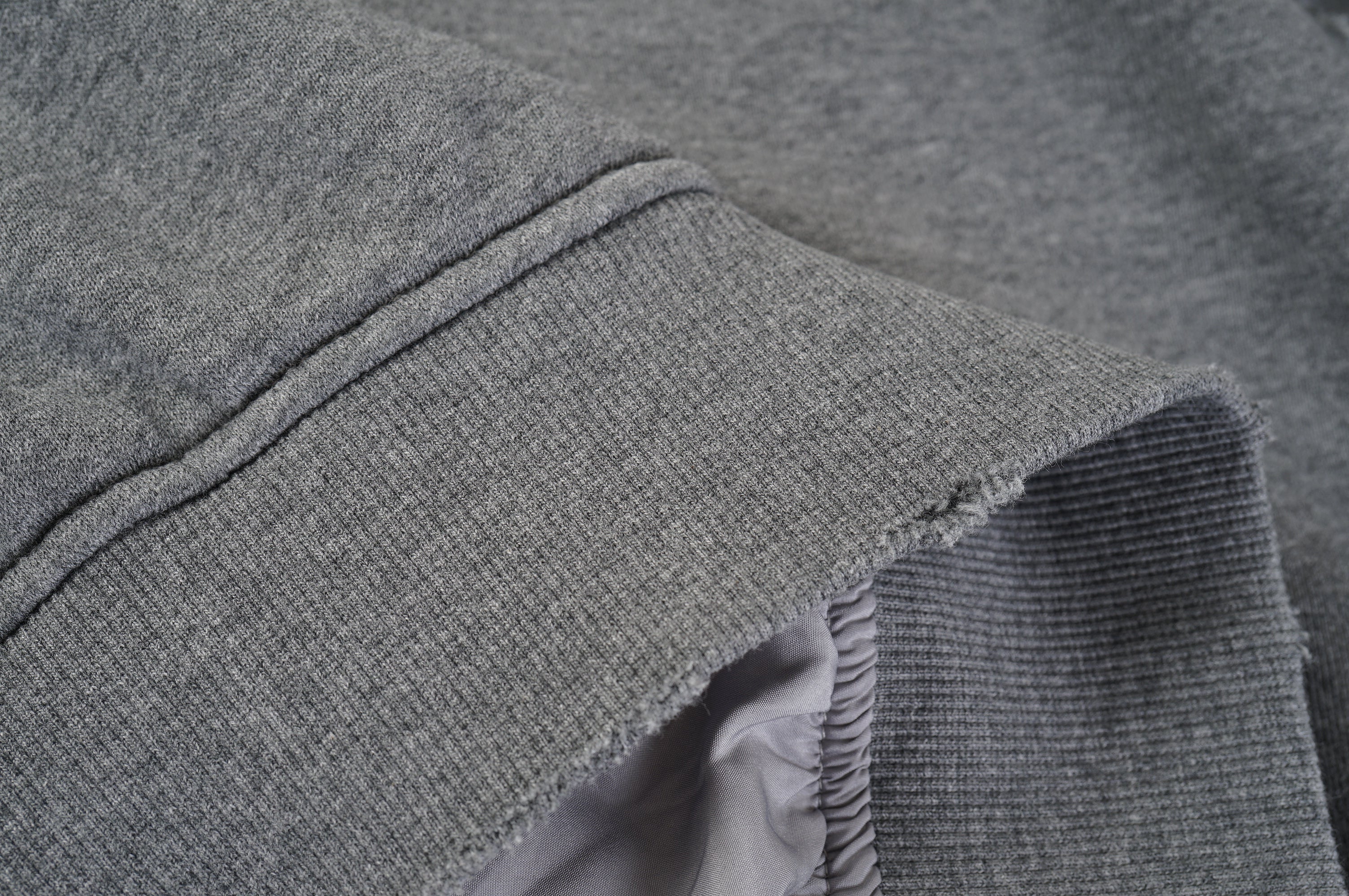 Washed Manufacturer Raw Seam Zip Hoodie