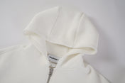Bonded Neoprene Zip Through Hoodie