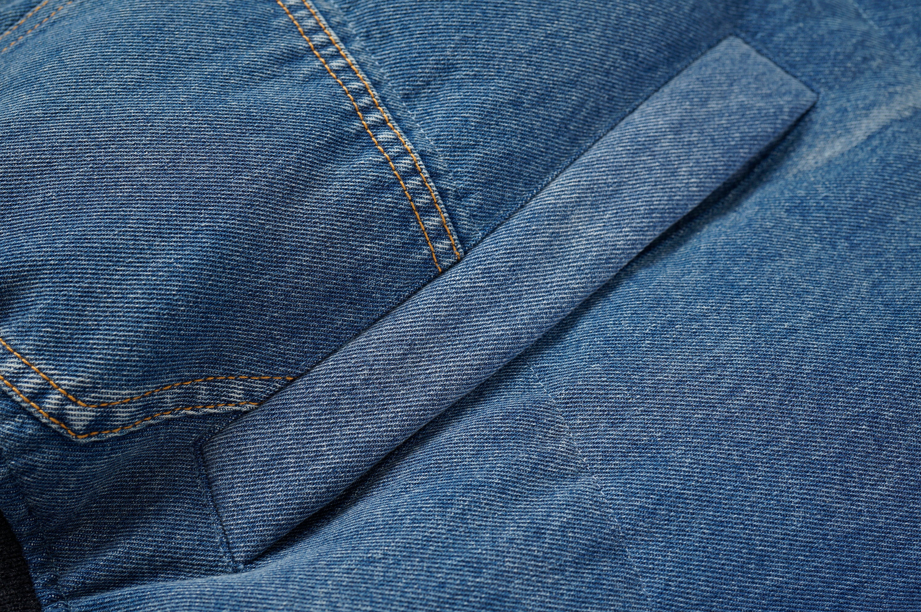 Quilted Panel Padded Denim Bomber