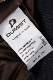 Quilted Panel Padded Denim Bomber