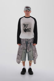 Graphic Raglan Long Sleeve Tee