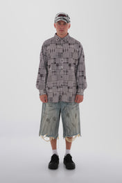 Monochrome Patchwork Shirt